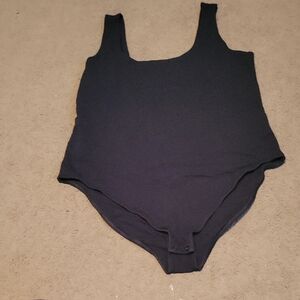 Old Navy Black Ribbed Women's Tank Bodysuit